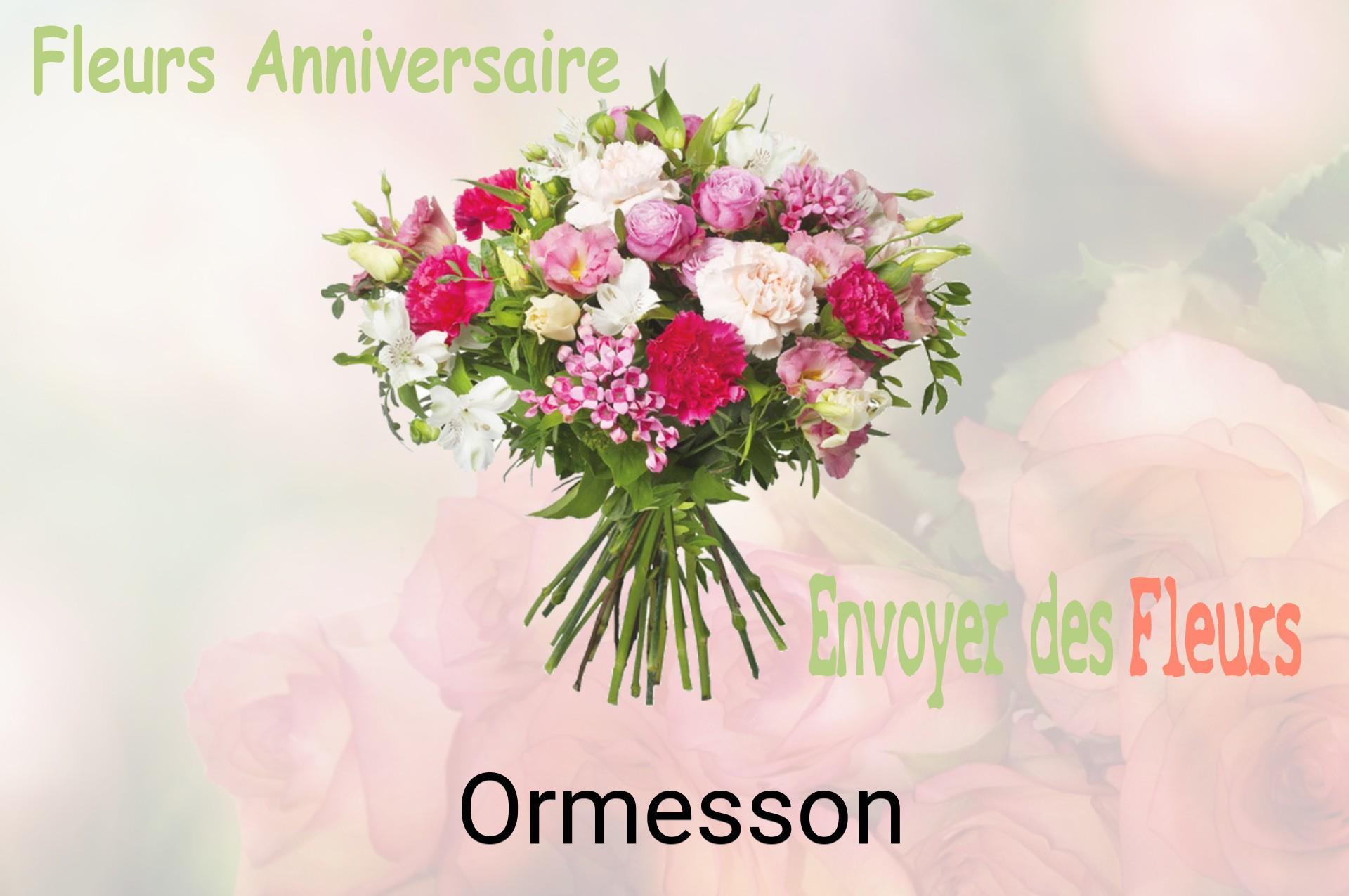 Bouquet de fleurs d’anniversaire livré à Ormesson