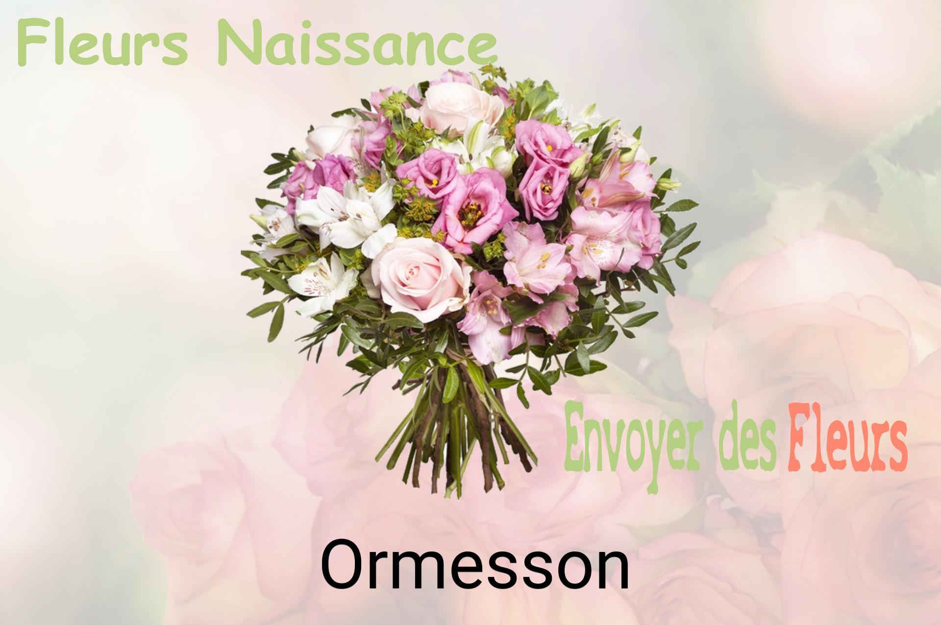 Bouquet de fleurs de naissance livré à Ormesson
